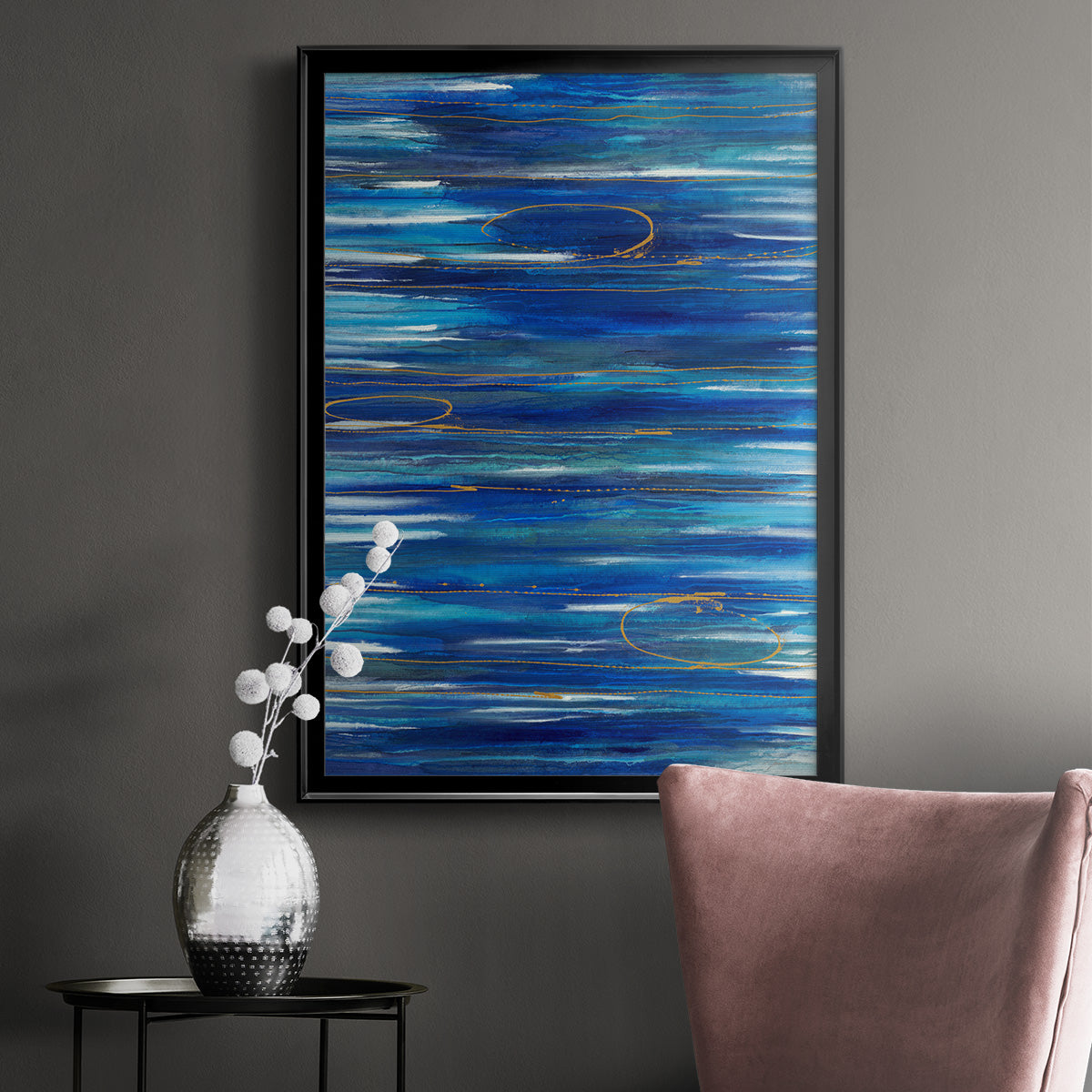 Waterworld - Modern Framed Canvas Print