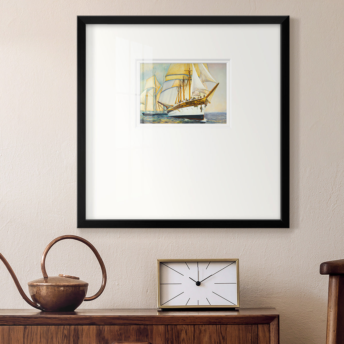 Golden Sailv IV Premium Framed Print Double Matboard