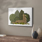 Hare Reclining in Leaves - Canvas Art Print
