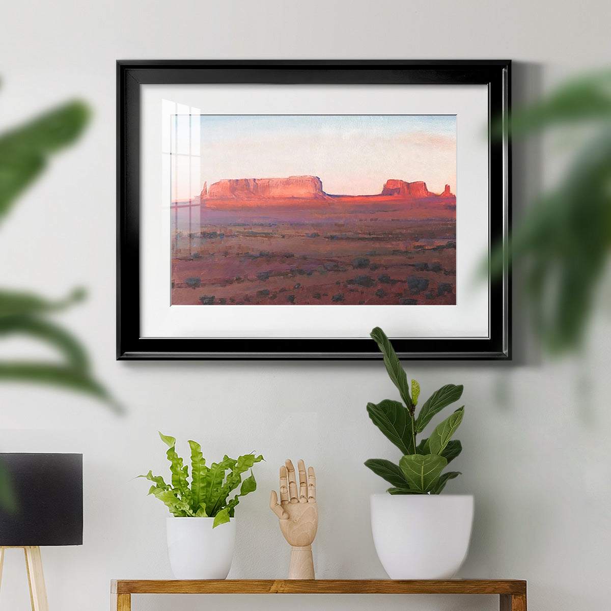 Red Rocks at Dusk I - Modern Framed Art Print