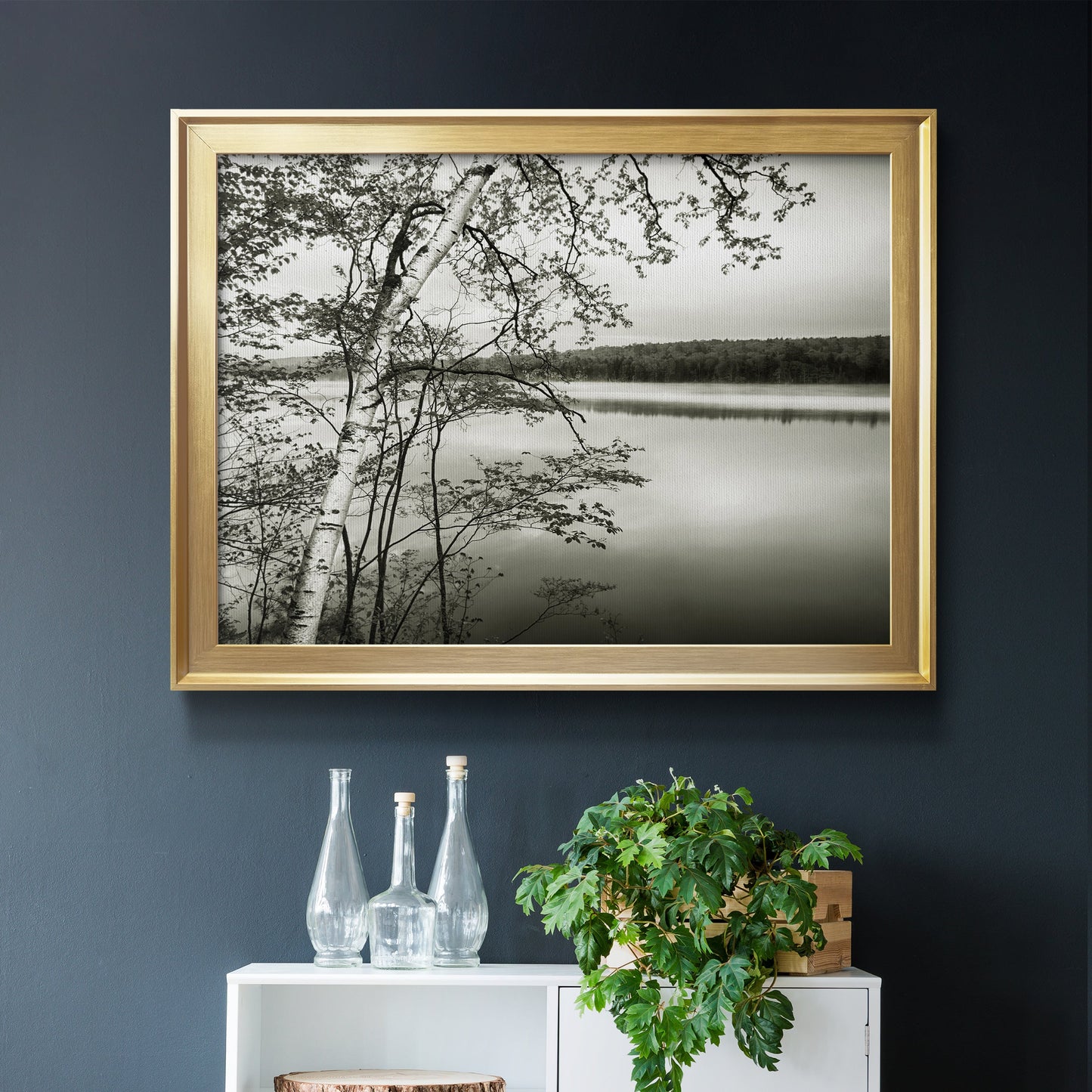 Adirondack Reflections - Modern Framed Canvas Print