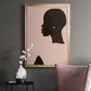 Pink Silhouette I - Modern Framed Canvas Print