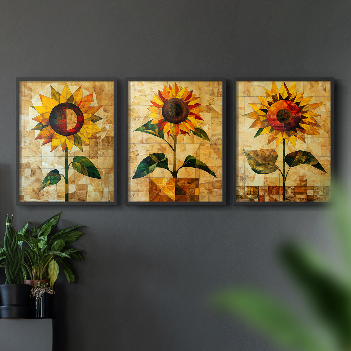 Floral Study Series CLVIII - Restickable Framed Art Set