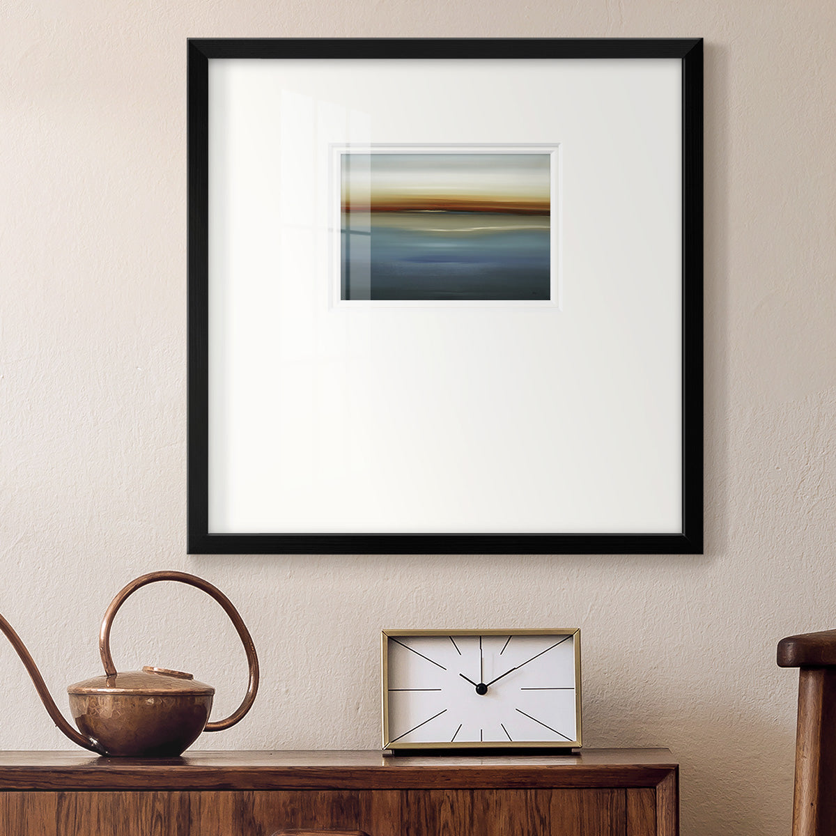 Beside the Blue II Premium Framed Print Double Matboard