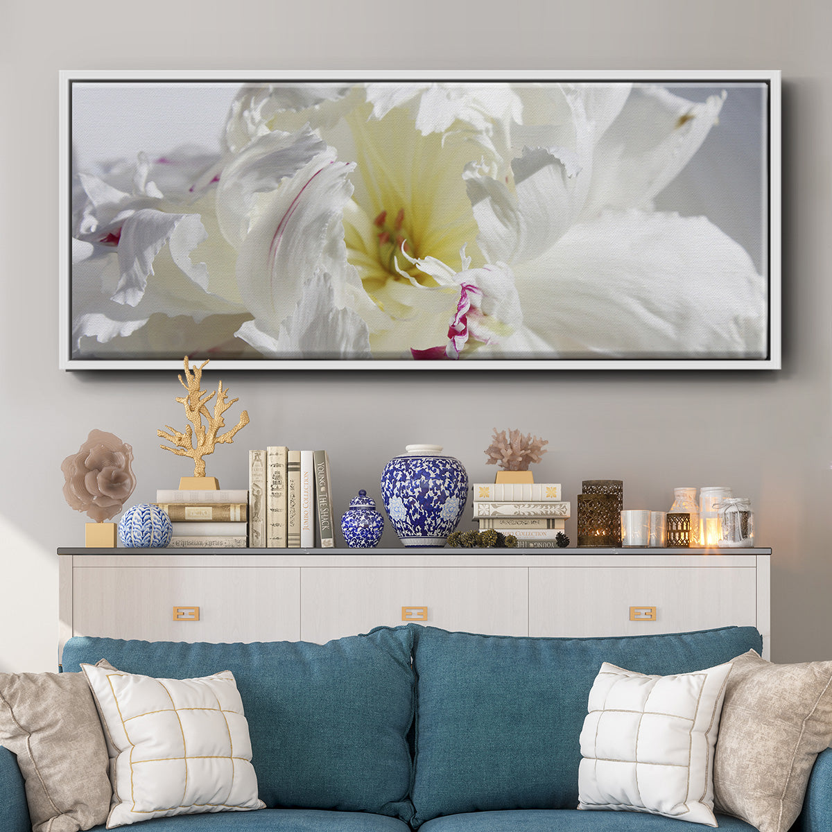 Breathless IV - Floater Framed Canvas Print