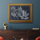 Foliage on Navy V Premium Framed Canvas- Ready to Hang