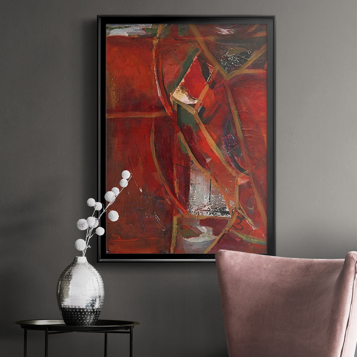 City Life II - Modern Framed Canvas Print