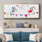 Circus Mice - Floater Framed Canvas Print