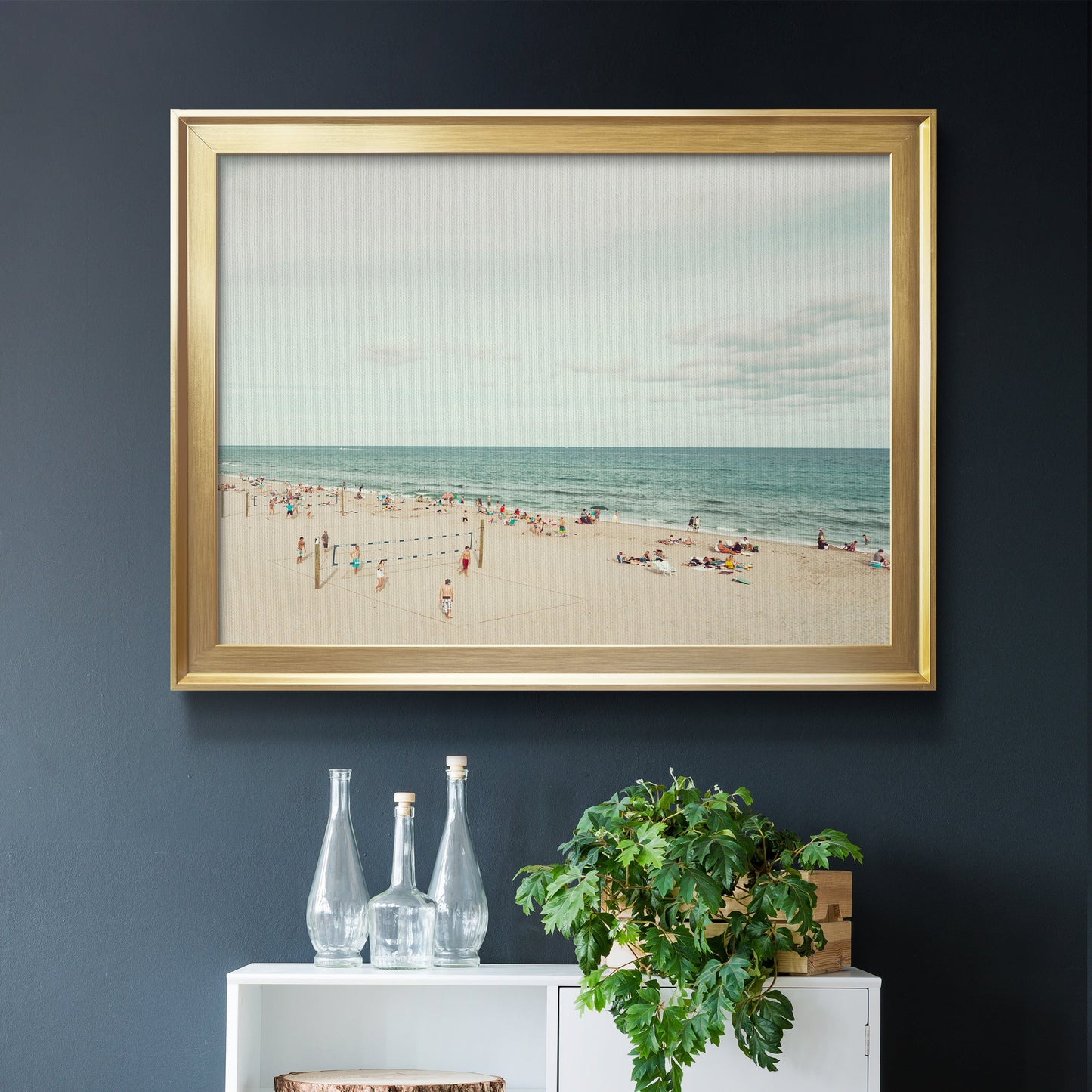 Day at the Beach Premium Classic Framed Canvas - Ready to Hang