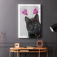 Black Cat Valentines - Canvas Art Print