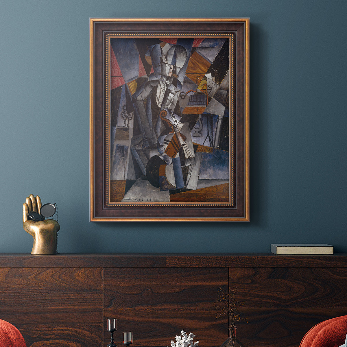 The Musician - Ornate Framed Canvas Print