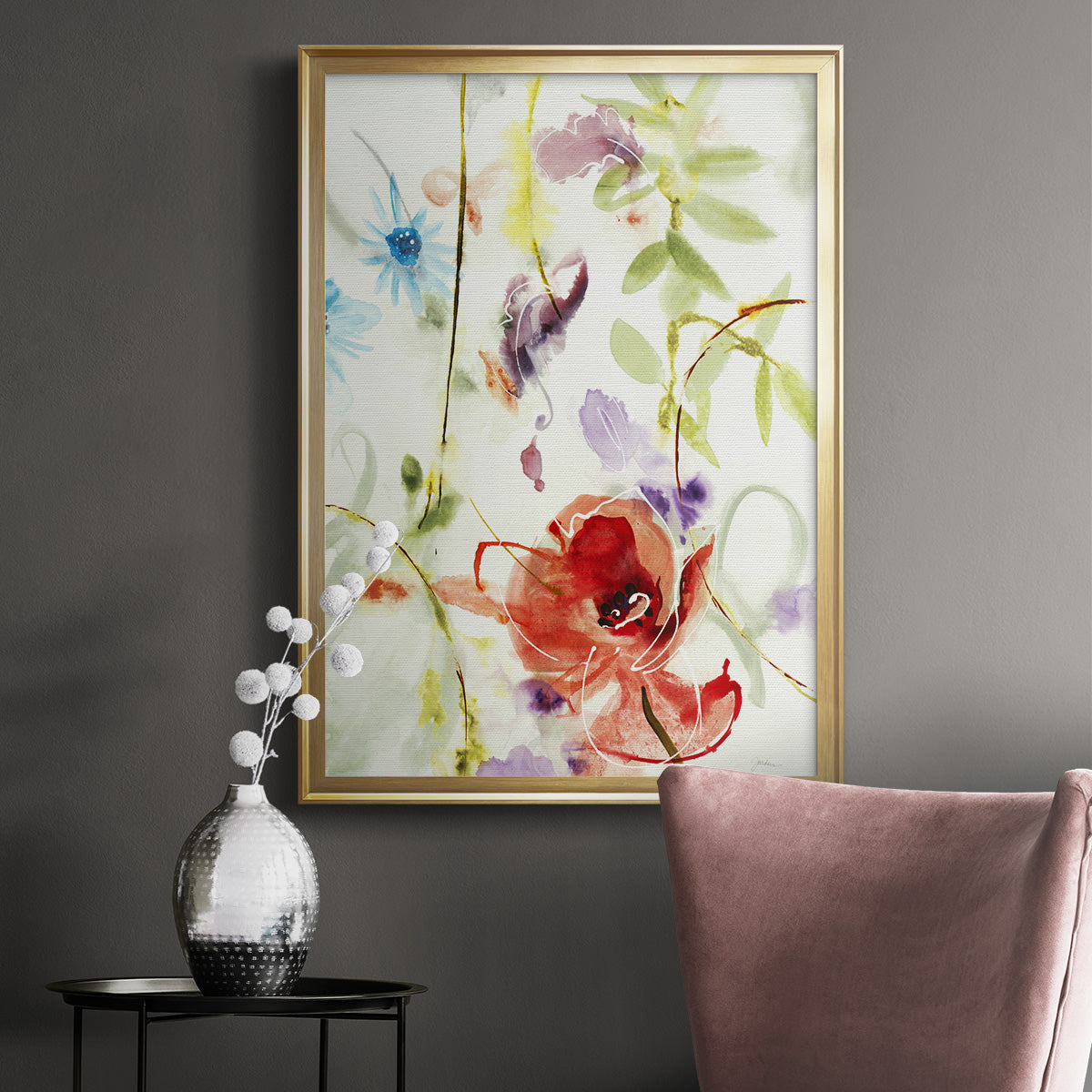 Color Of Summer II - Modern Framed Canvas Print