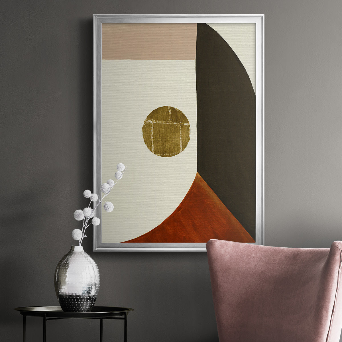 High Notes III - Modern Framed Canvas Print