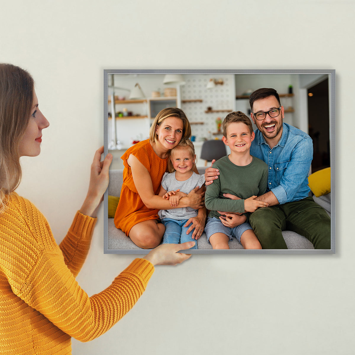 Set of 2 Restickable Custom Framed Photos - 28" x 22"