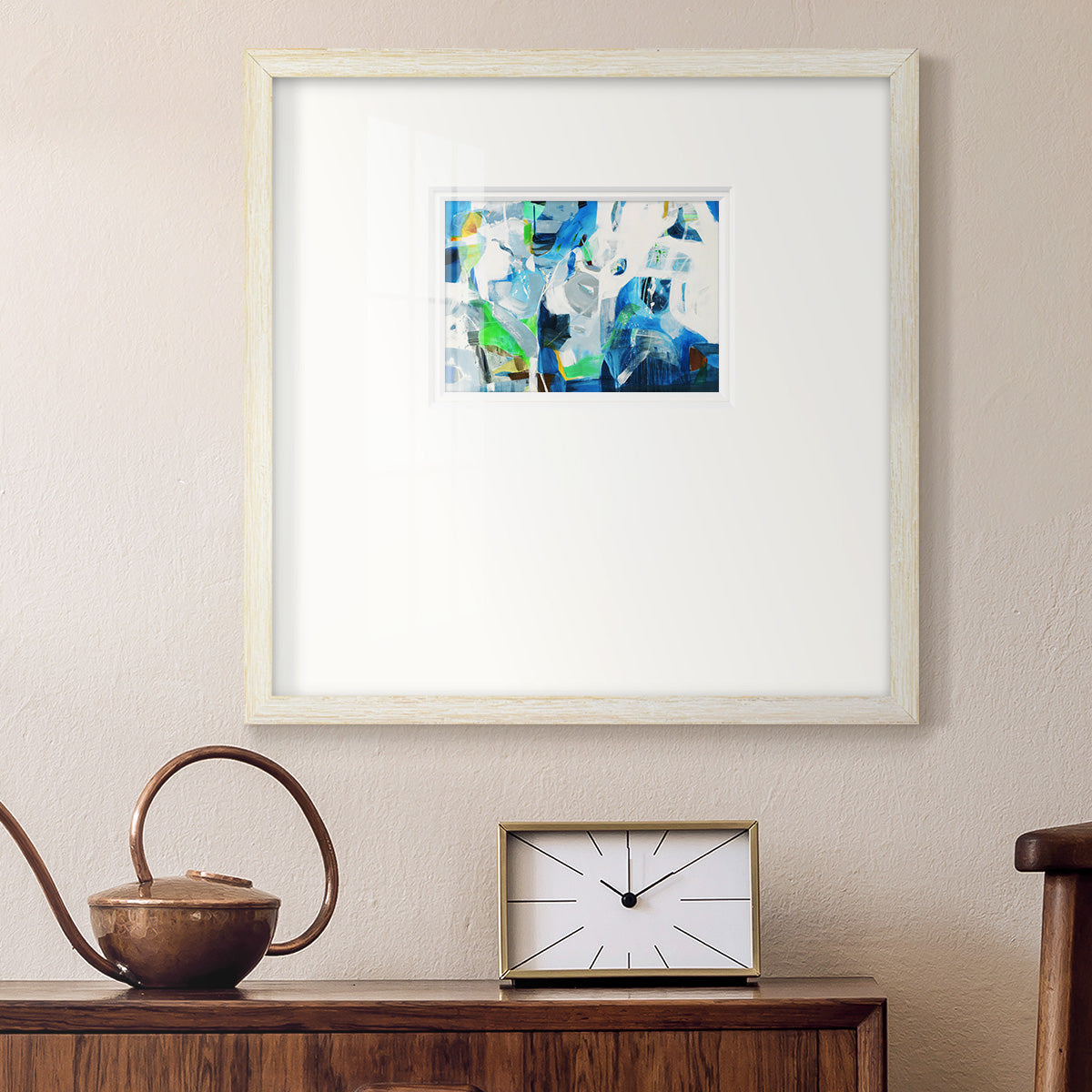 Down the Rapids- Premium Framed Print Double Matboard