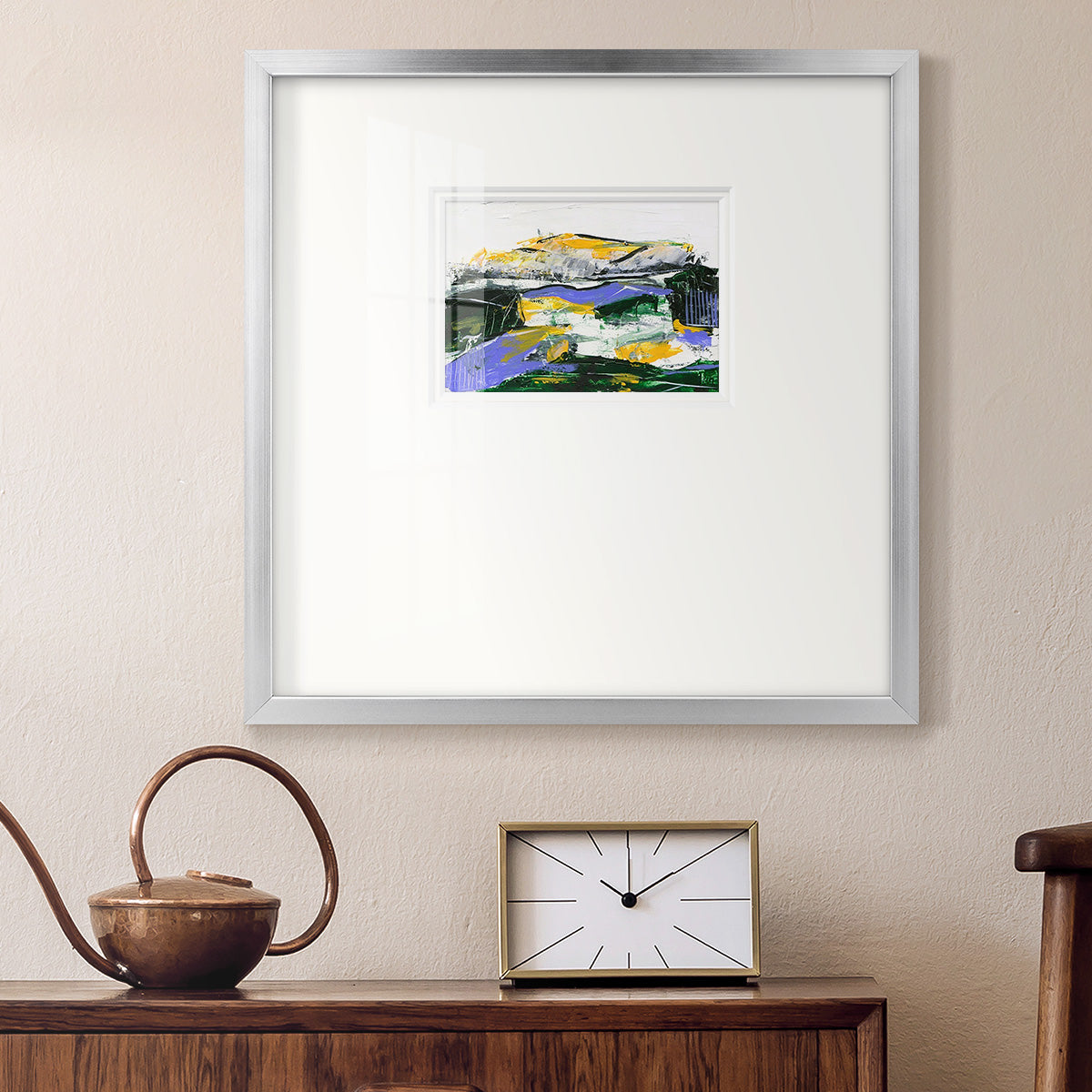 Silent Mountain I Premium Framed Print Double Matboard