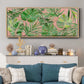 Tropical Sketchbook Coral - Floater Framed Canvas Print