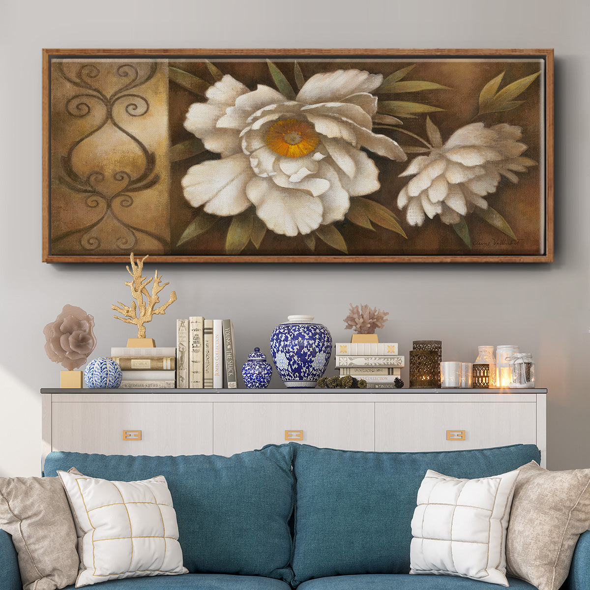 Southern Dusk I - Floater Framed Canvas Print