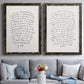 Letter to a Lover I - Premium Framed Canvas 2 Piece Set - Ready to Hang