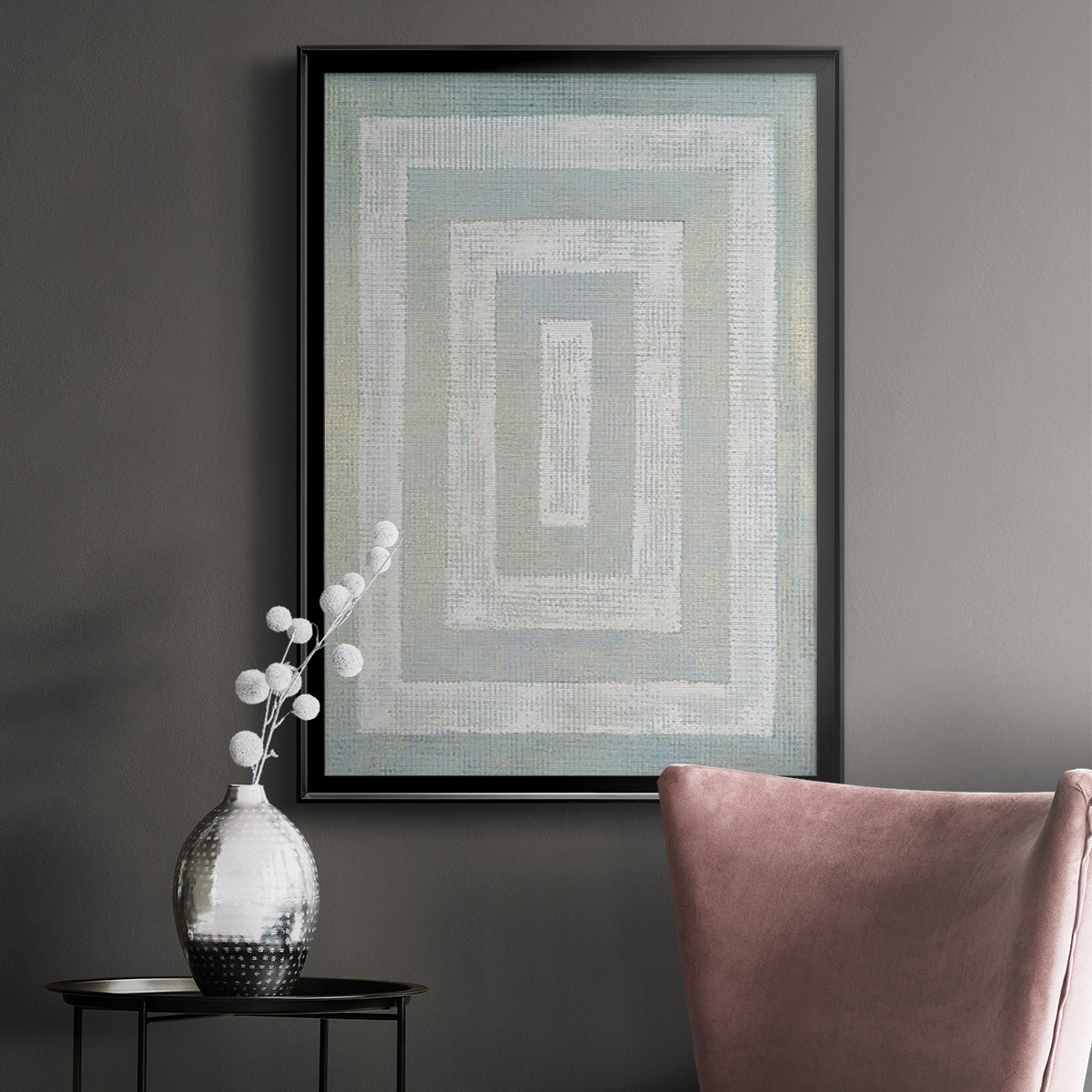 Inner Hall I - Modern Framed Canvas Print