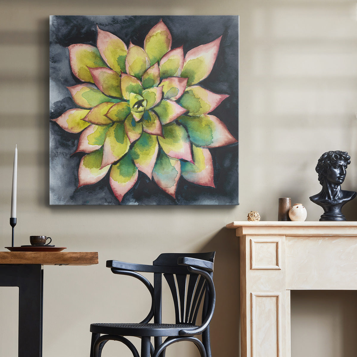 Succulent Rosette IV - Canvas Art Print