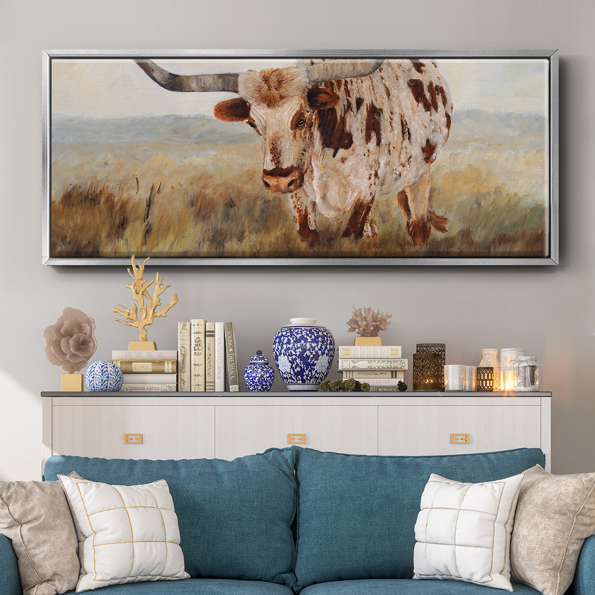 As Time Goes By II - Floater Framed Canvas Print