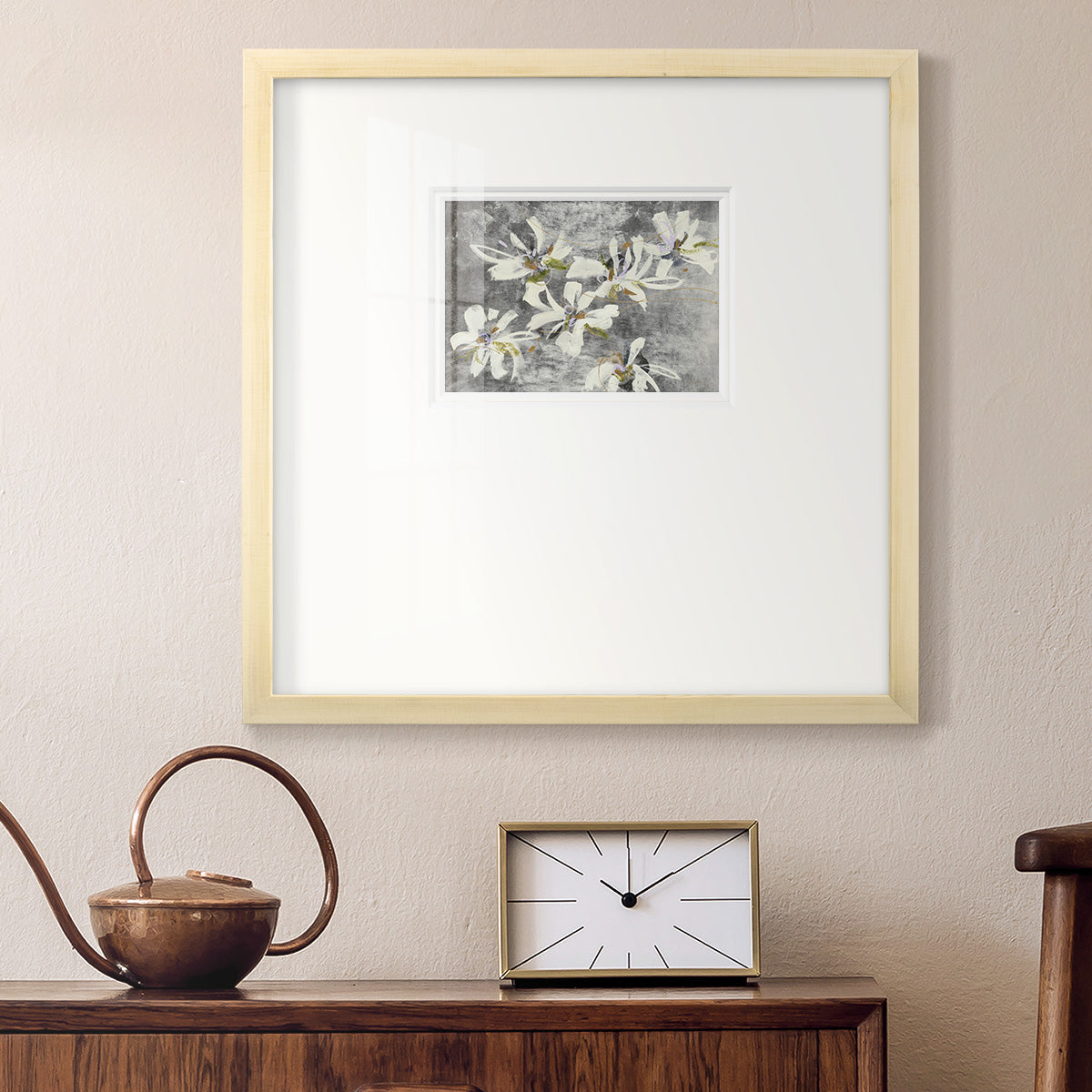 READING THE TEA LEAVES Premium Framed Print Double Matboard