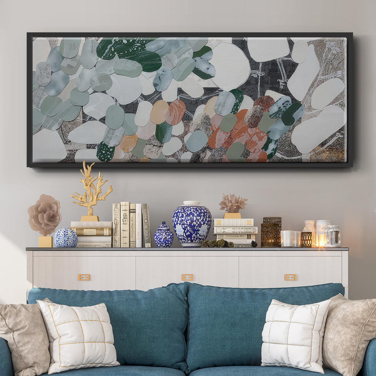 Antelope Canyon Run II - Floater Framed Canvas Print