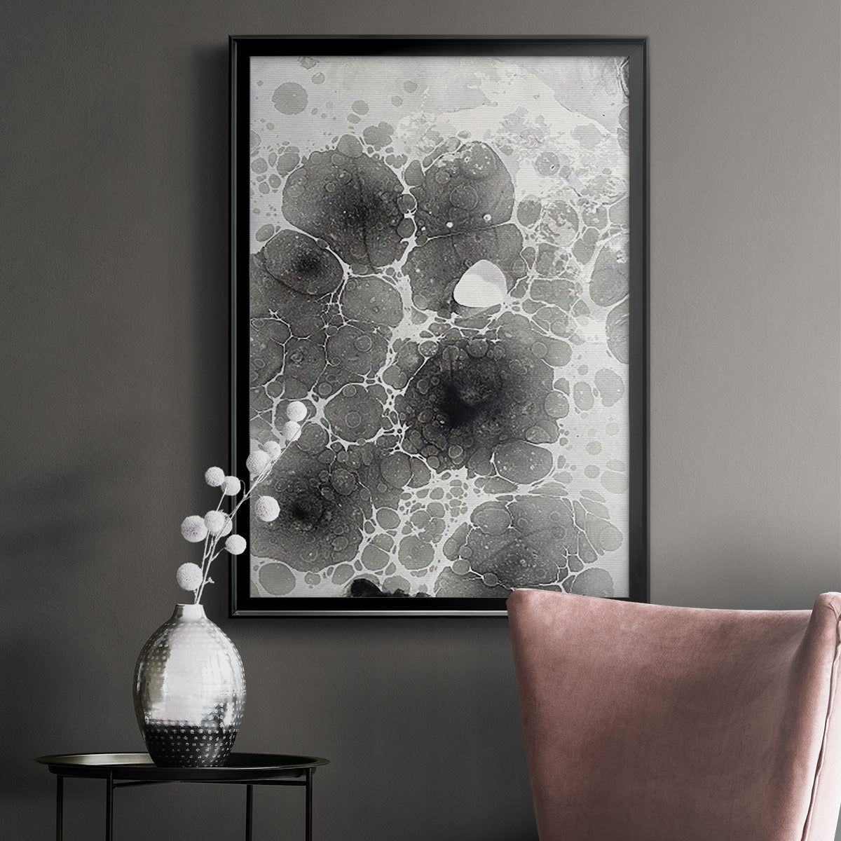 Marbling I - Modern Framed Canvas Print