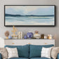Cream Coastline I - Floater Framed Canvas Print