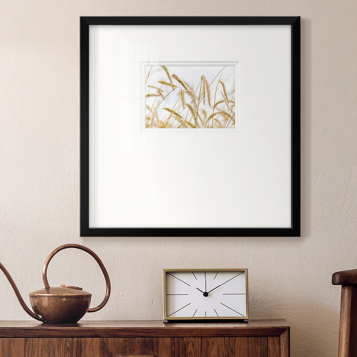 Wheat- Premium Framed Print Double Matboard