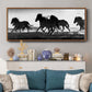 Icelandic Horses at Sunset - Floater Framed Canvas Print