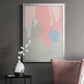 Blushing Abstract I - Modern Framed Canvas Print