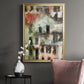 Stacked Houses II - Modern Framed Canvas Print