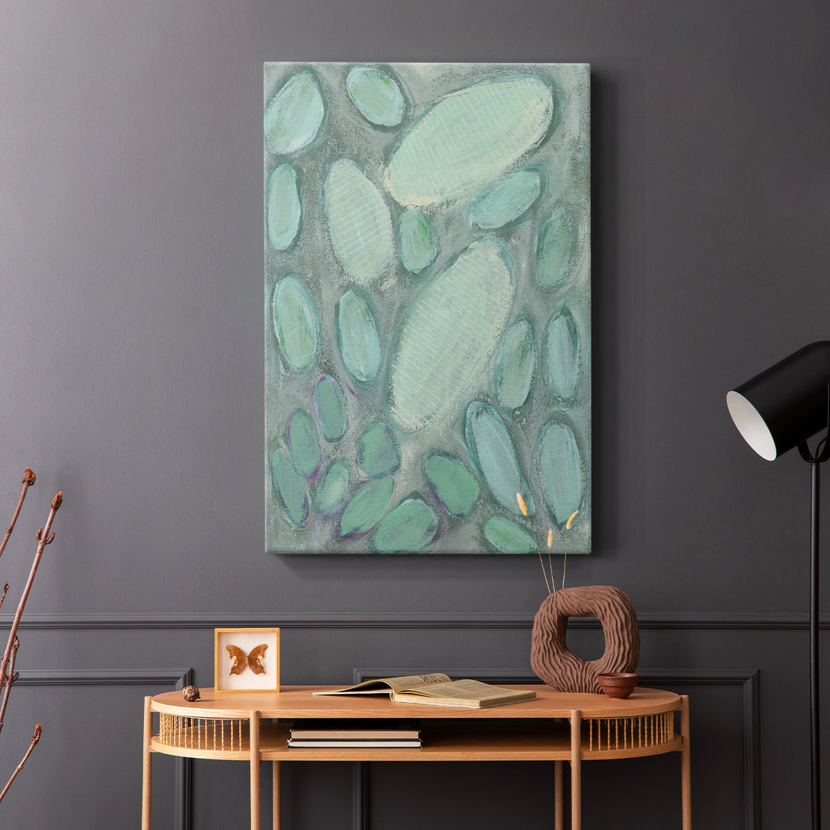 Blue Orbs II - Canvas Art Print