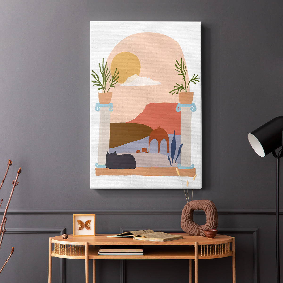 Paper Scene IV - Canvas Art Print