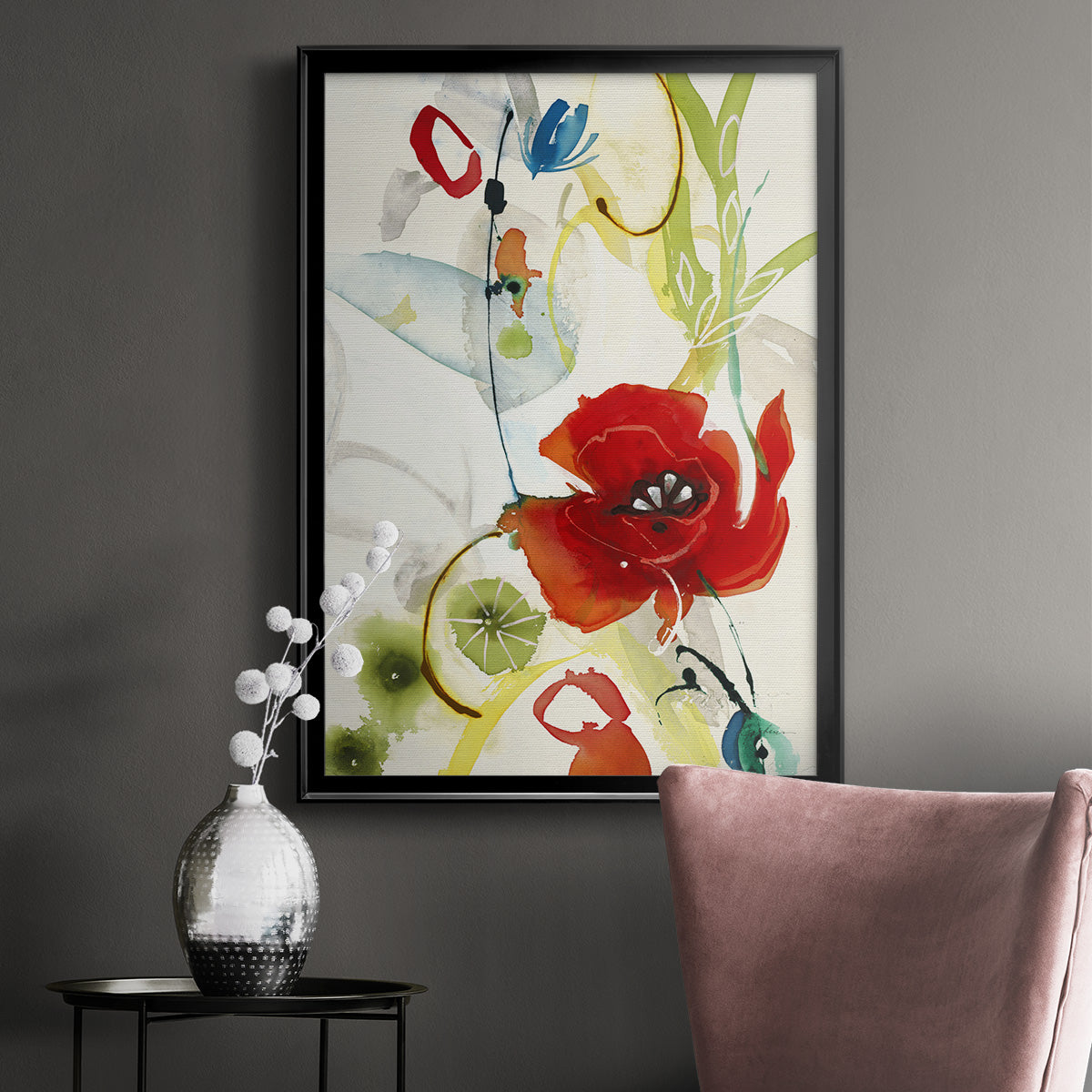 Local Color II - Modern Framed Canvas Print