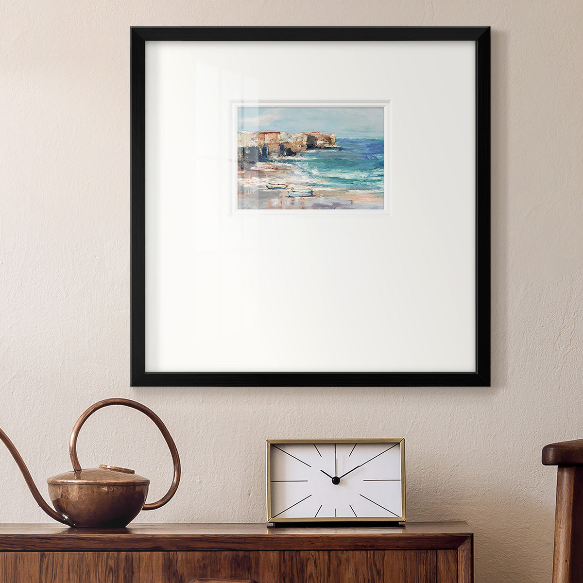 Sea Cliff Study I Premium Framed Print Double Matboard