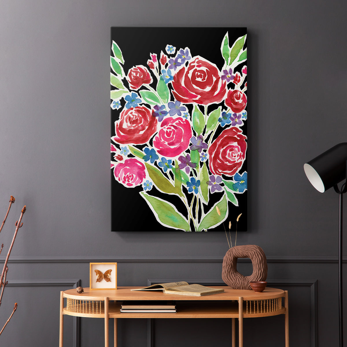 Floral Choir Bouquet - Canvas Art Print