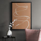 Terracotta Drift I - Modern Framed Canvas Print