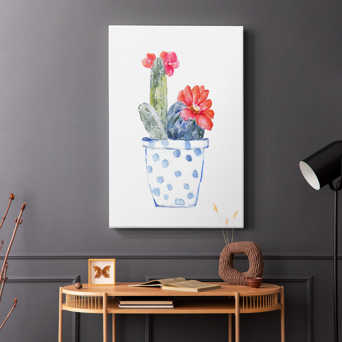 Cactus and Succulent Blooms II - Canvas Art Print