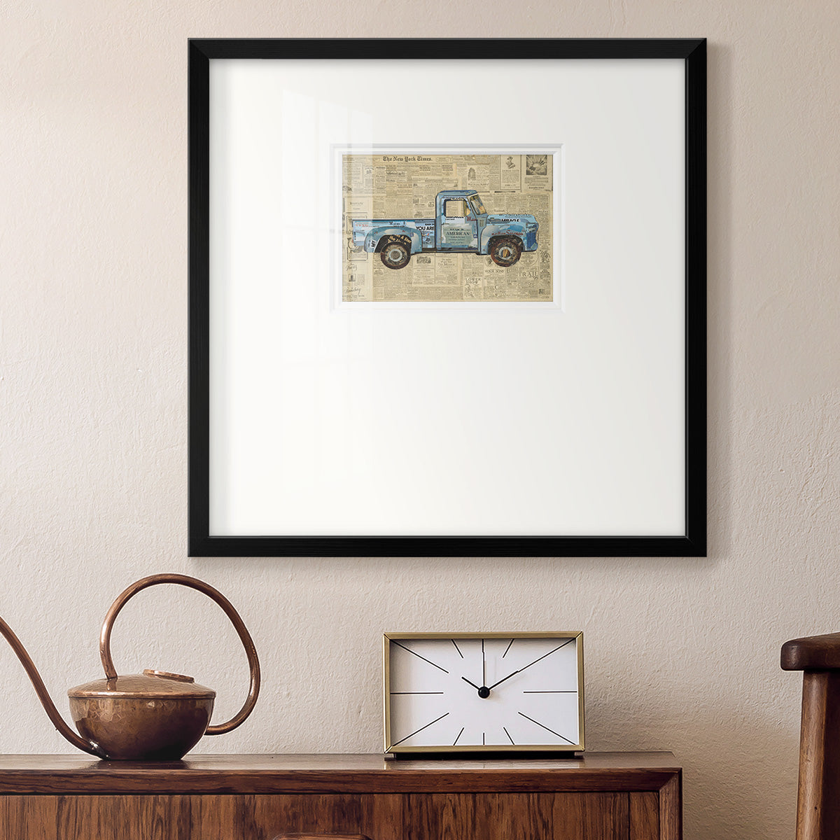 George’s ’53 Ford Premium Framed Print Double Matboard