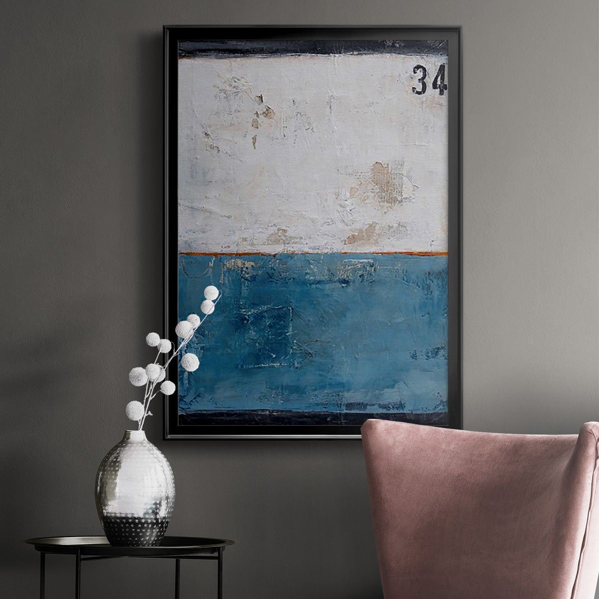 Take 34 - Modern Framed Canvas Print