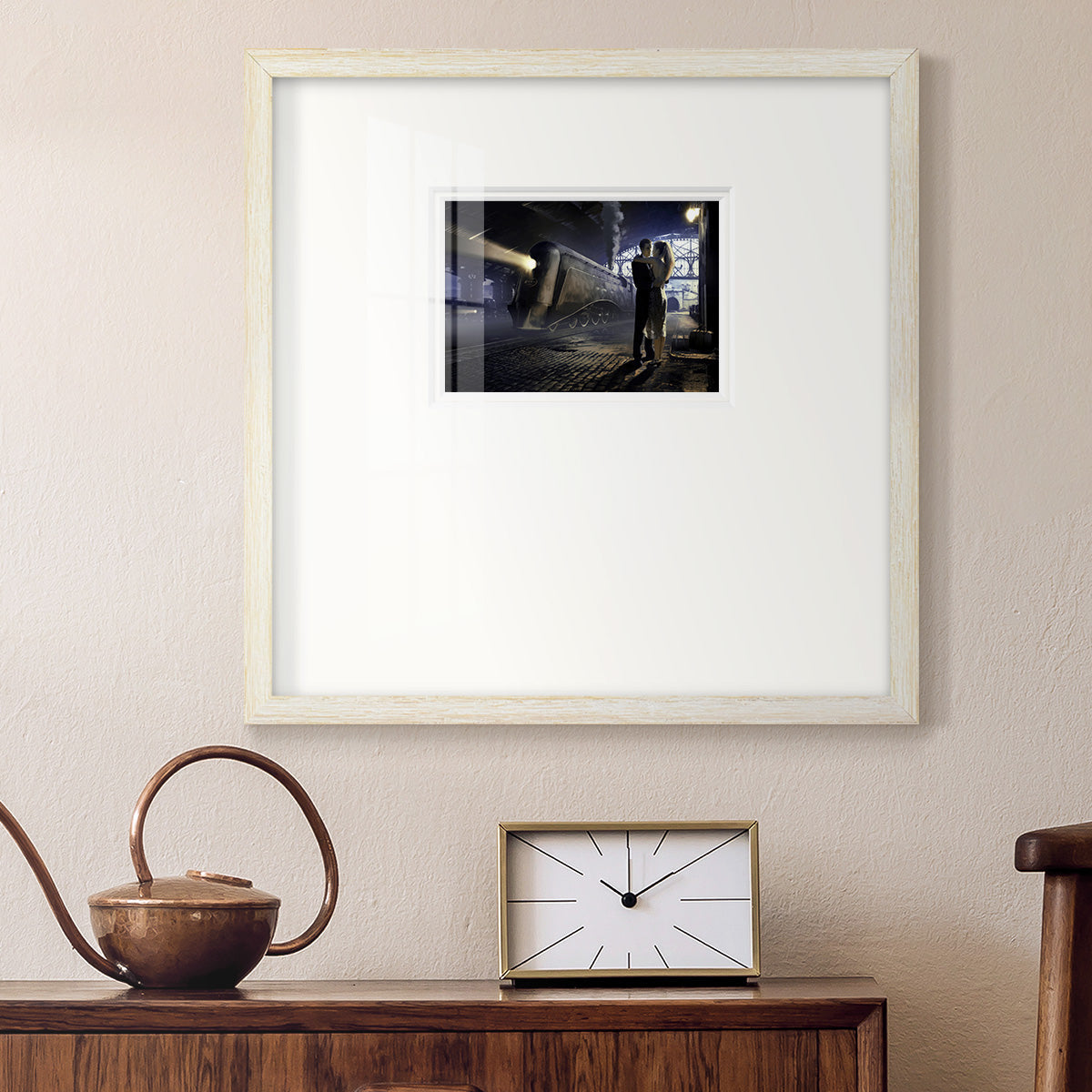 Train Depot Premium Framed Print Double Matboard