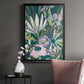 Purple Jungle Garden I - Modern Framed Canvas Print