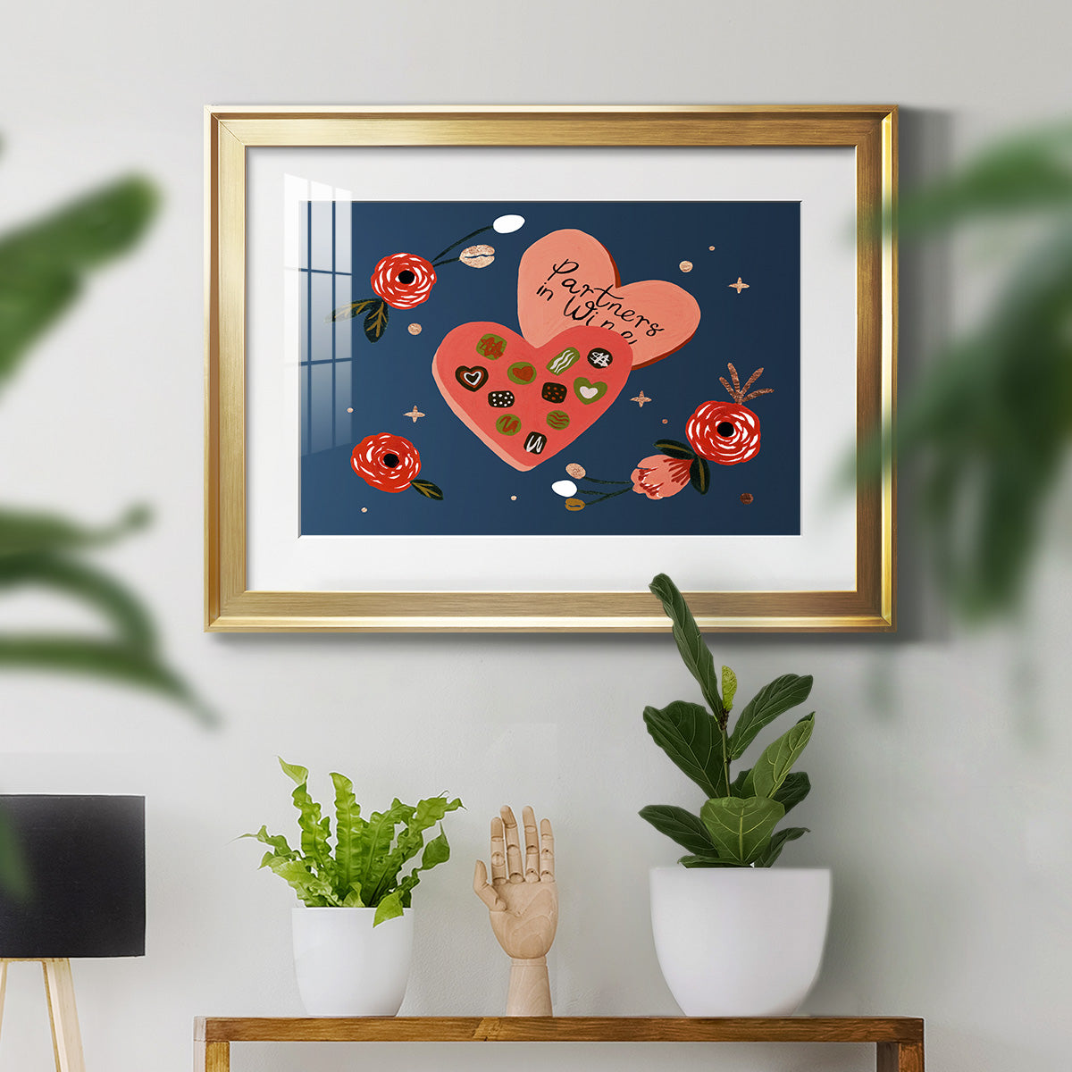 Happy Galentine I Premium Framed Print - Ready to Hang