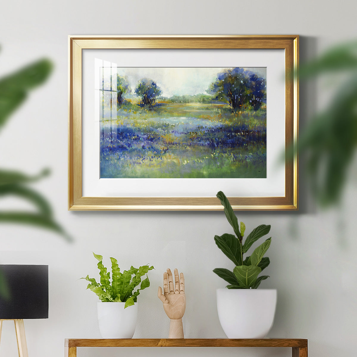 Wildflower View - Modern Framed Art Print