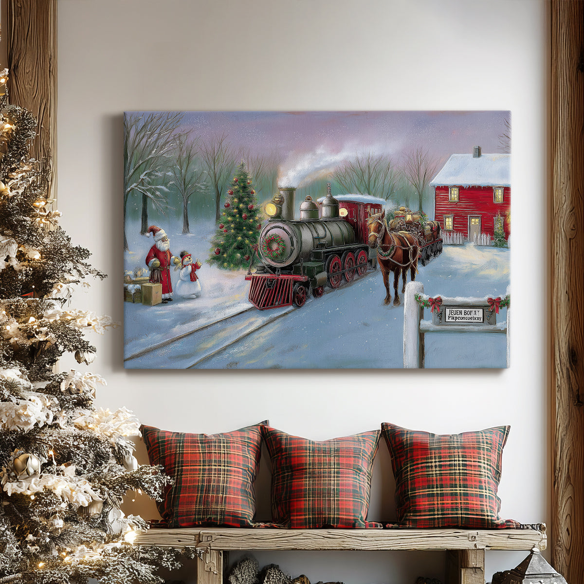 Pale Winter Blessing - Canvas Art Print