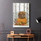 Fox Curled on Pumpkin - Canvas Art Print