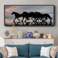 Beach Gallop - Floater Framed Canvas Print